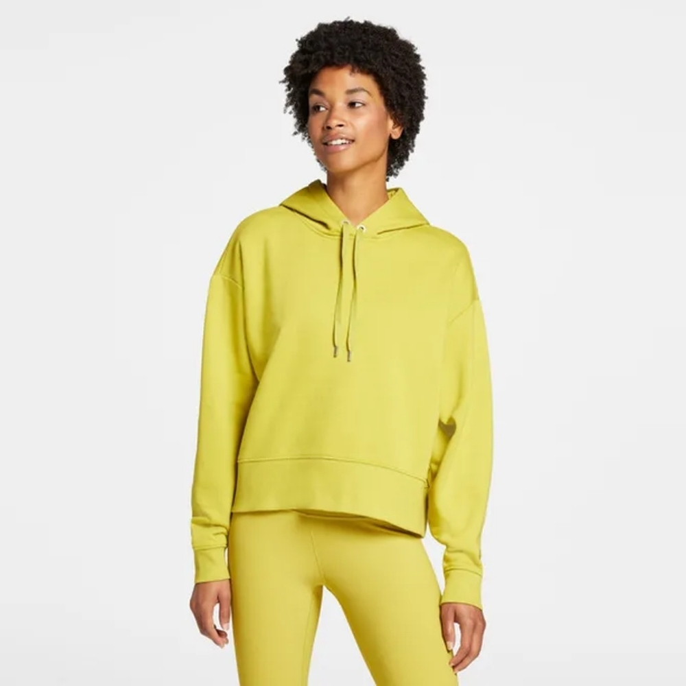 CALIA Carrie Underwood Women's Everyday Fleece Boxy Hoodie - Chartreuse Green L
